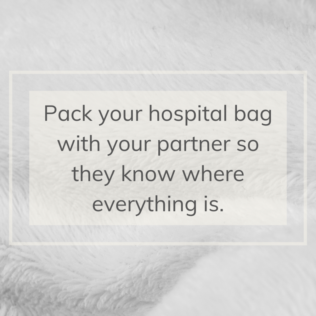 hospital bag tips