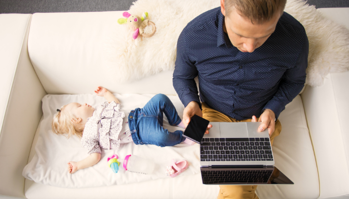 working from home with kids