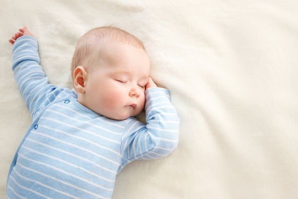 Web banner baby sleeping soundly