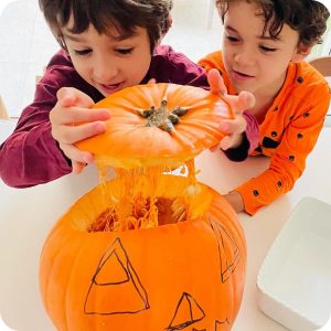 Pumpkin soup for halloween