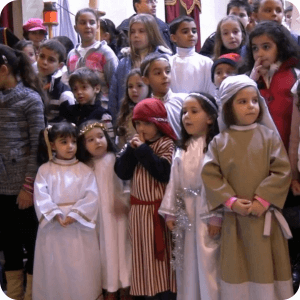christmas procession kids