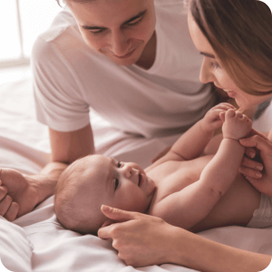 Couple with newborn