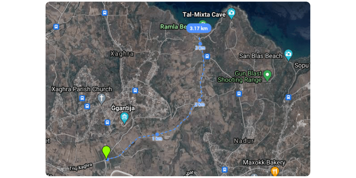 Xaghra to Ramla l-Hamra Walk Gozo