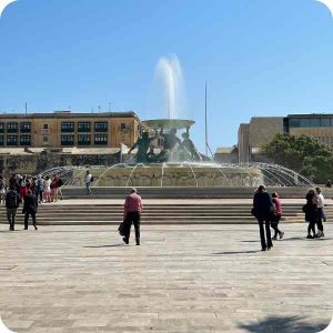 The Triton Fountain in Valletta