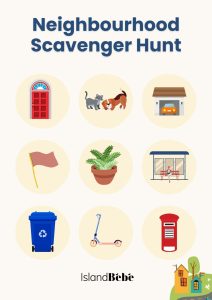 Neighbourhood Scavenger Hunt Printable