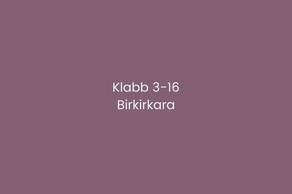 Klabb 3-16 Birkirkara