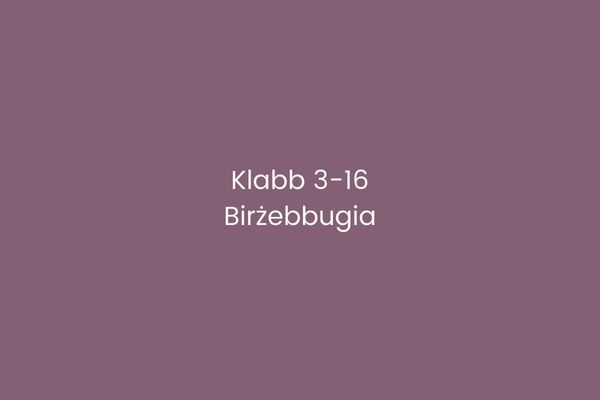 Klabb 3-16 Birżebbugia