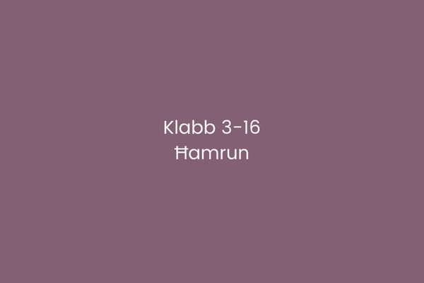 Klabb 3-16 Ħamrun