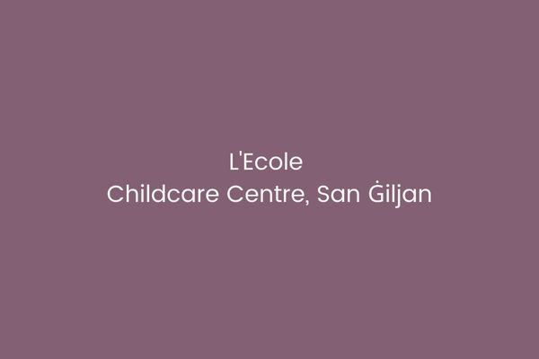 L'Ecole Childcare Centre, San Ġiljan