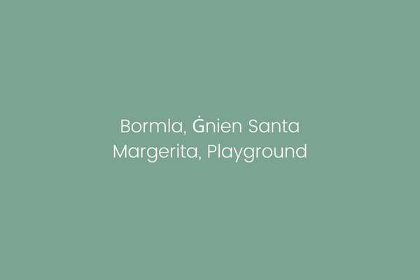 Bormla, Ġnien Santa Margerita, Playground