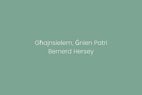 Għajnsielem, Ġnien Patri Bernerd Hersey