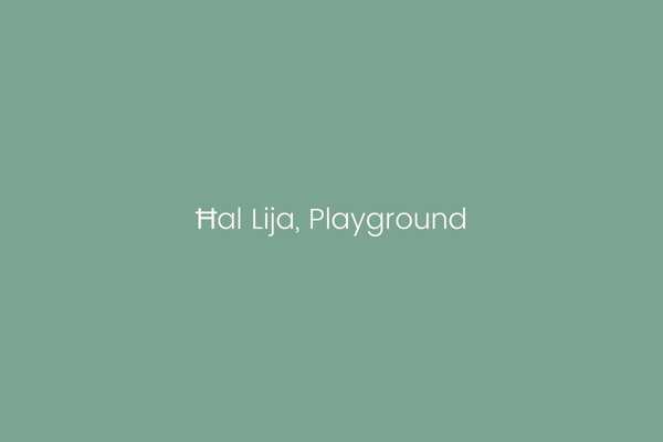 Ħal Lija, Playground