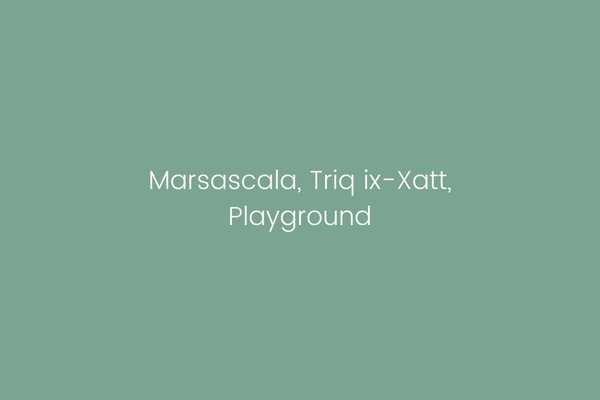 Marsascala, Triq ix-Xatt, Playground