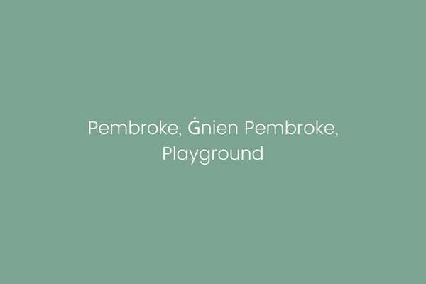 Pembroke, Ġnien Pembroke, Playground