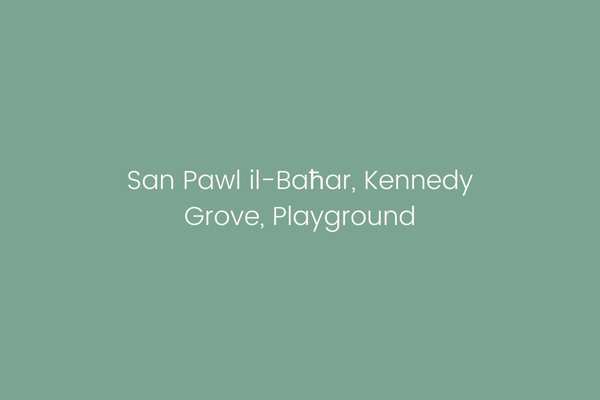 San Pawl il-Baħar, Kennedy Grove, Playground