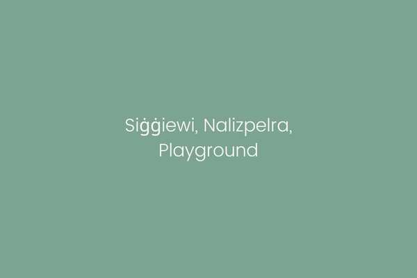 Siġġiewi, Nalizpelra, Playground
