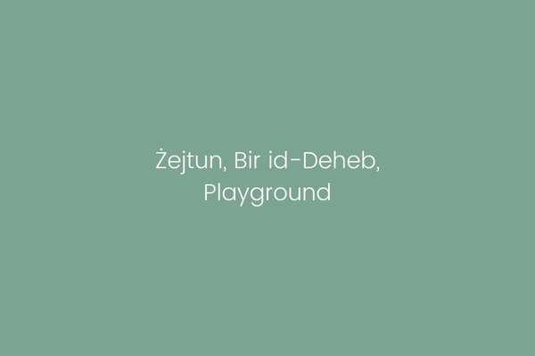 Żejtun, Bir id-Deheb, Playground