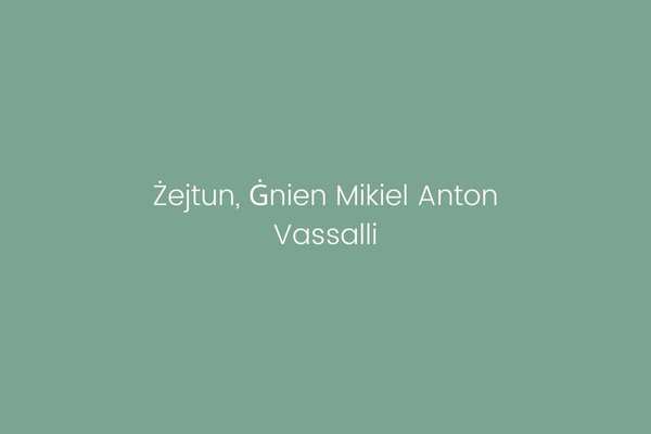 Żejtun, Ġnien Mikiel Anton Vassalli