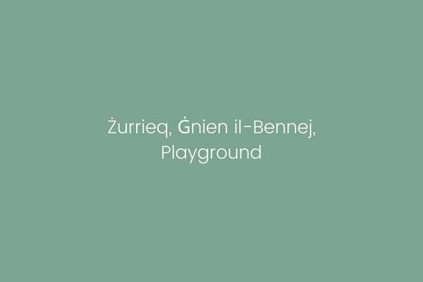 Żurrieq, Ġnien il-Bennej, Playground