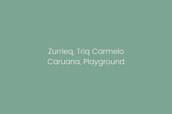Żurrieq, Triq Carmelo Caruana, Playground