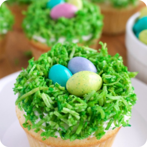 Easter Egg Nest Cupcakes