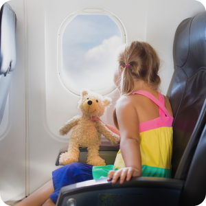 long flights with kids in summer 2023