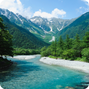 mountains in summer