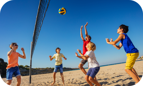 vollyball activities older children