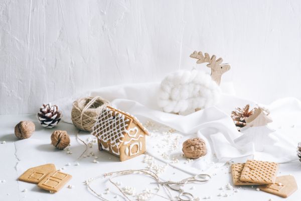 Gingerbread Village Snow Jars