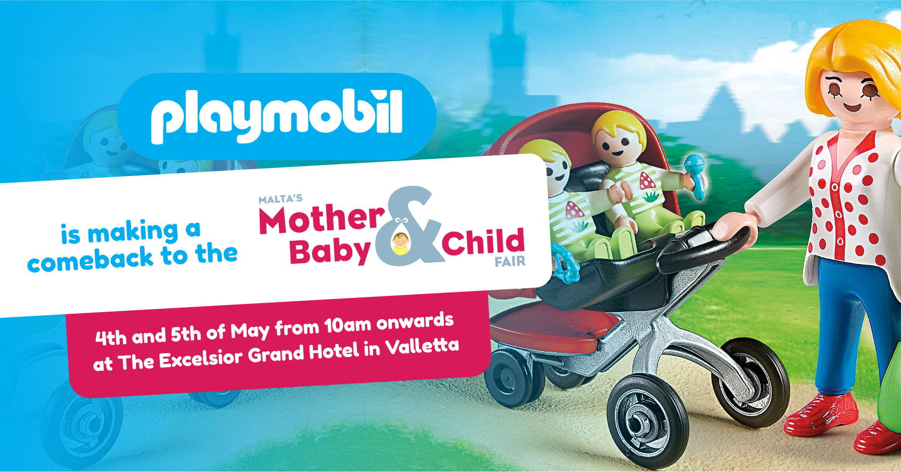 Playmobil at the Malta, baby and child fair